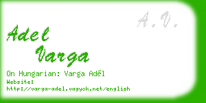 adel varga business card